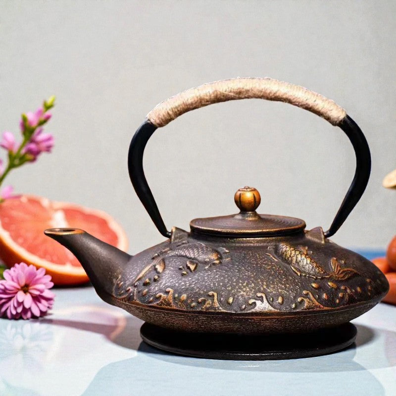 Théière en fonte - Koi d’Or du Temple