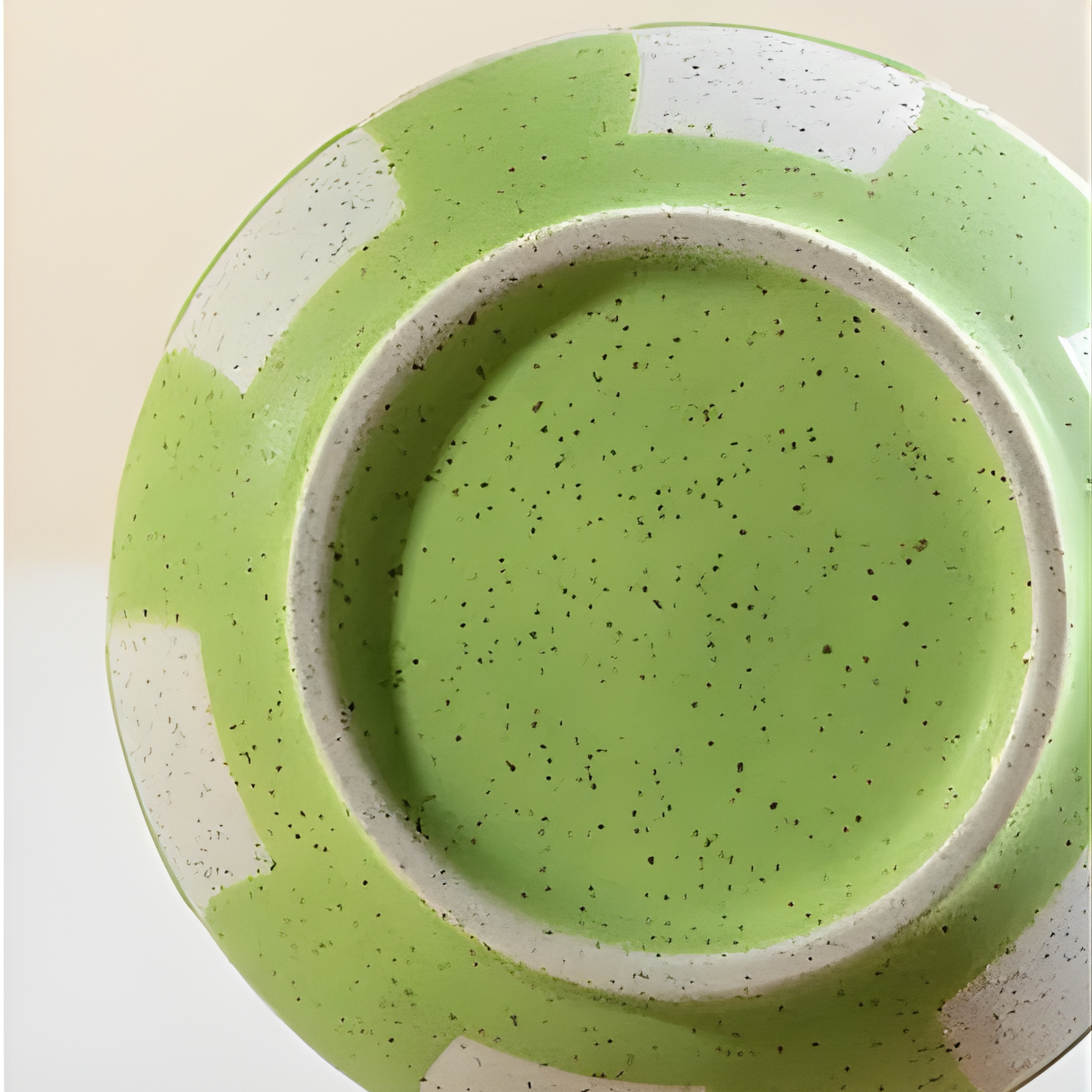 Kit Matcha – Bol Matcha Japonais Vert à Carreaux & Support Fouet (2 Pièces)