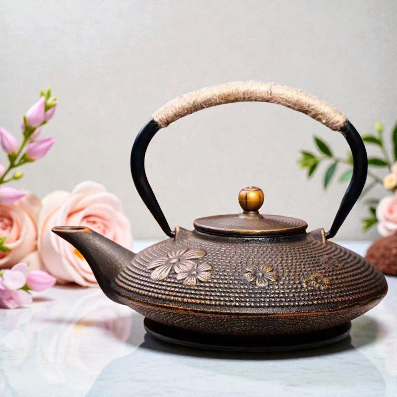 Théière en fonte - Sakura Doré Impérial