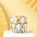 Boîte à thé | Motifs fleuris (Bianco)