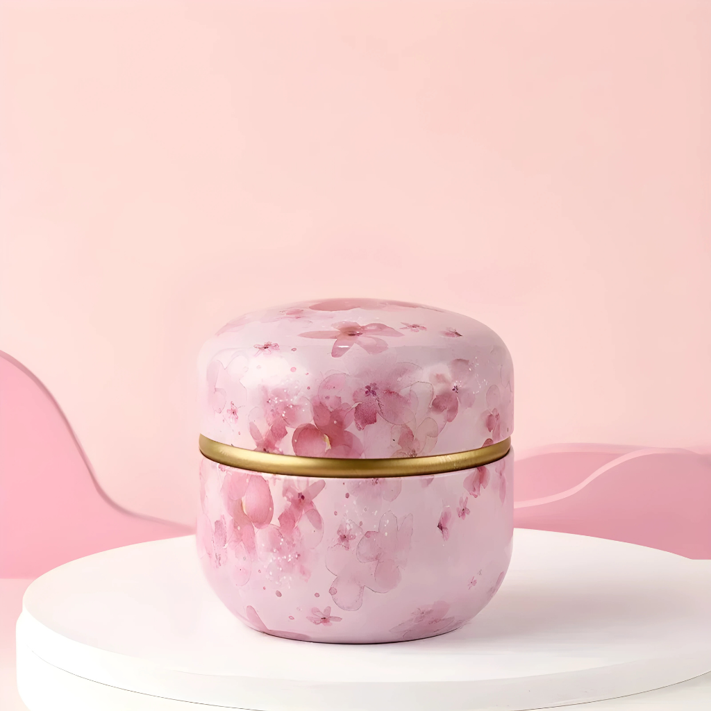 Boîte à thé | Motifs fleuris (Sakura)