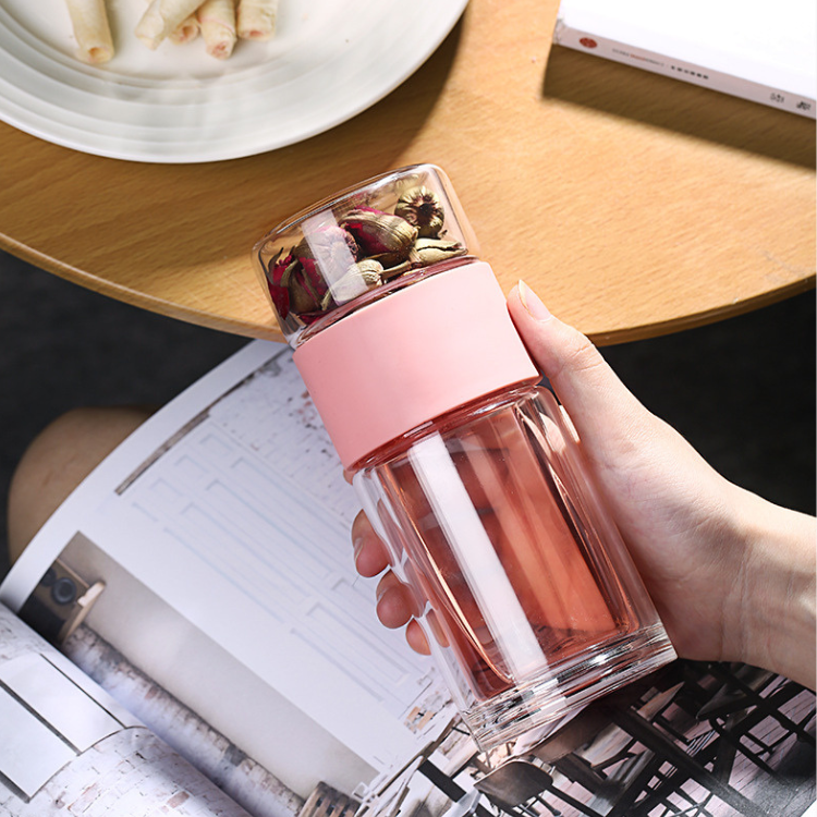 Gourde à thé | Double Paroi Bois Rose