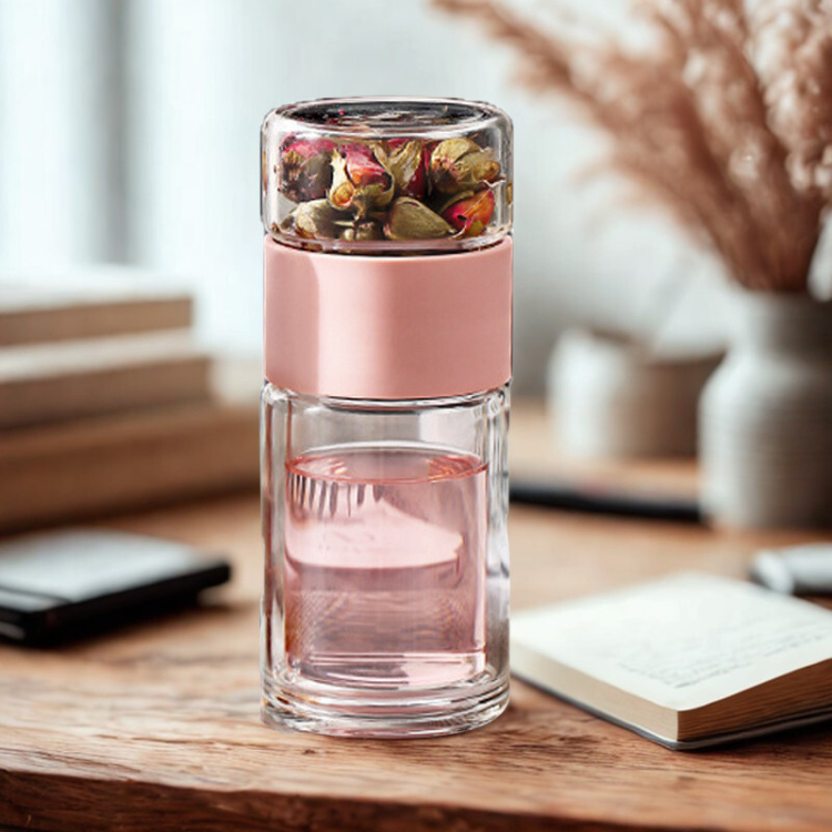 Gourde à thé | Double Paroi Bois Rose