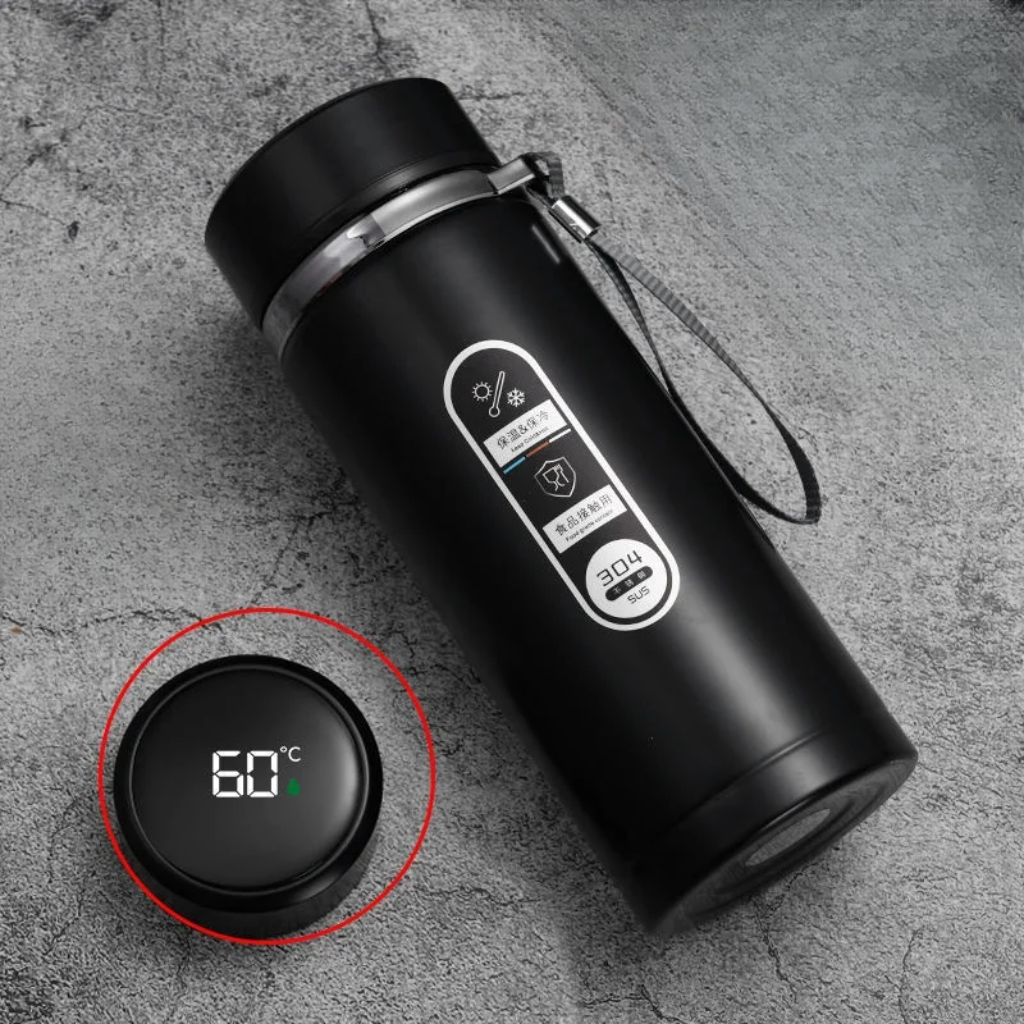 Gourde à thé inox– Noir Intemporel