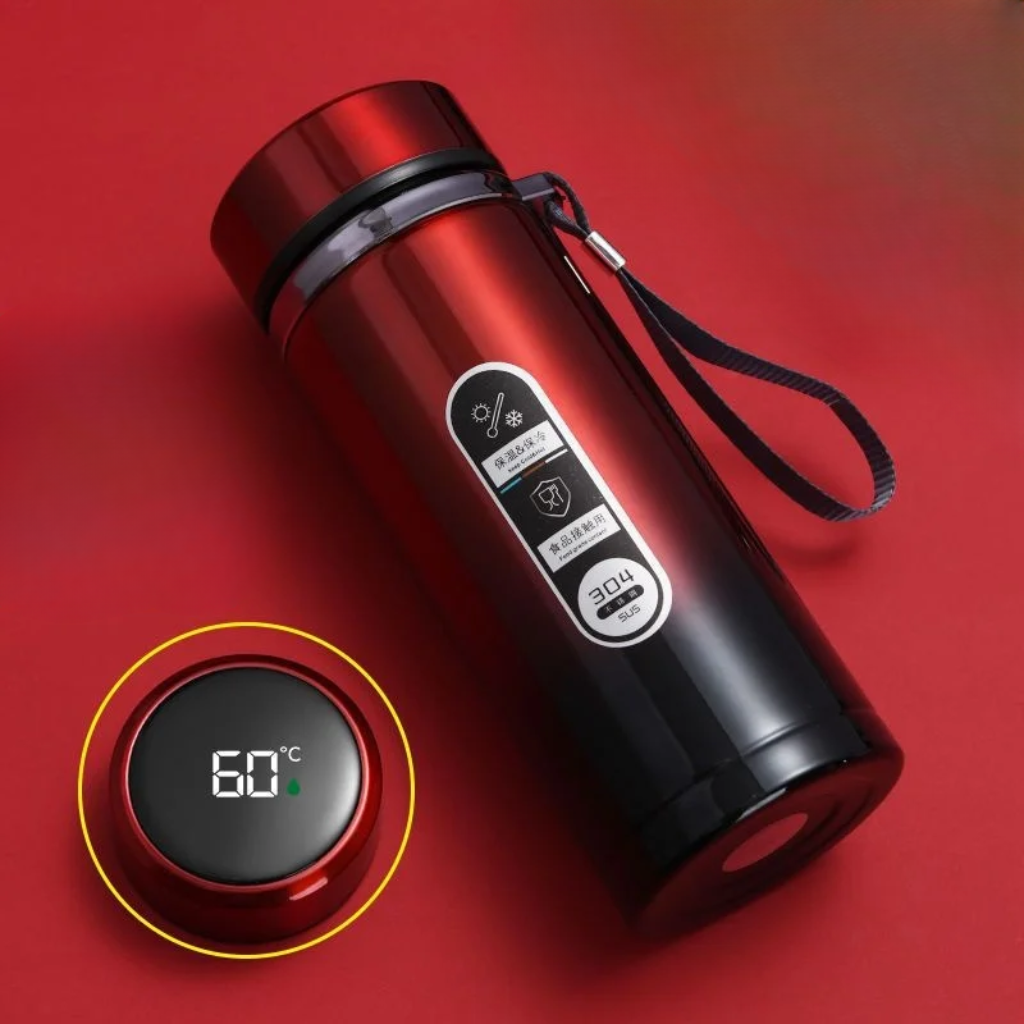 Gourde infuseur à thé – Rouge Énergie