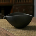 Kit Complet Matcha – Bol Chawan noir artisanal + fouet bambou