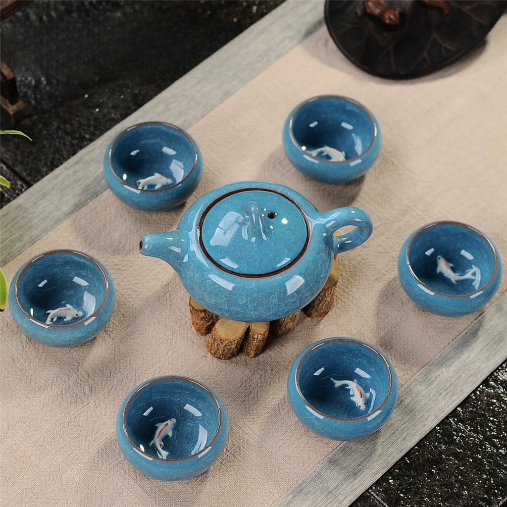 Service à thé Kung Fu | Édition Carpes de Prospérité