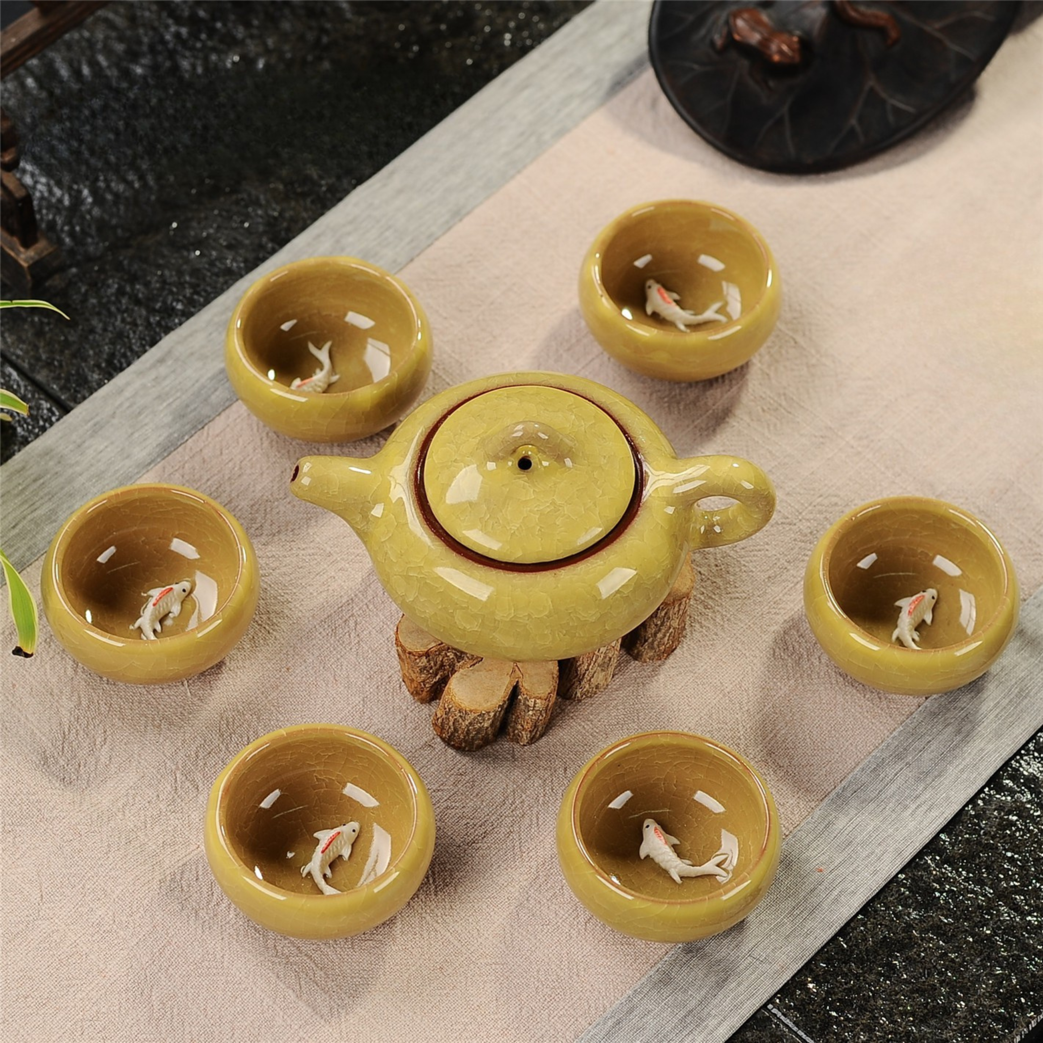 Service à thé Kung Fu | Édition Carpes de Prospérité