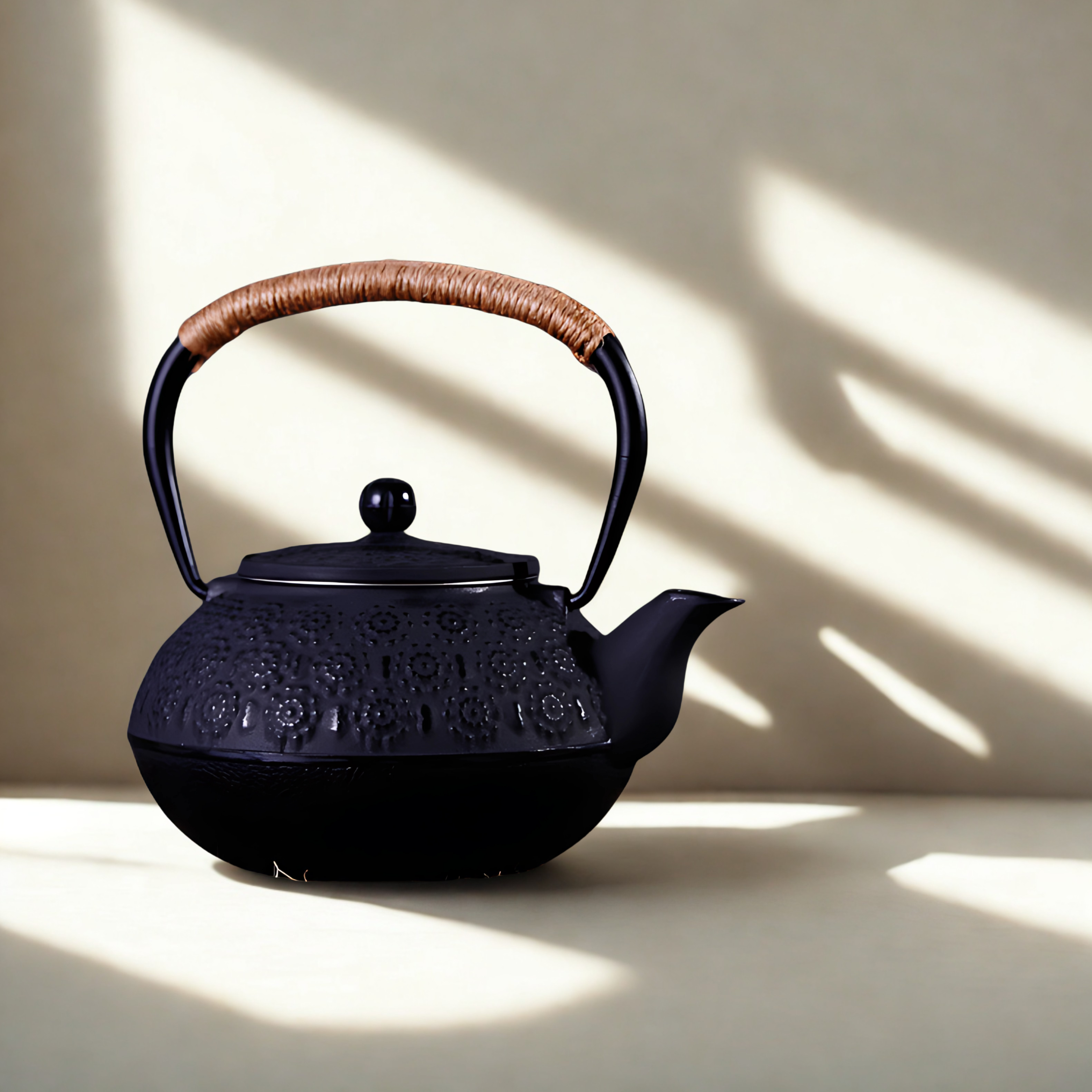 Théière en fonte | Fleur Noire