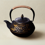 Théière en fonte | Pivoine d’Or