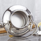 Théière en inox | Argentée avec infuseur