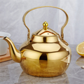 Théière en inox | Dorée