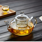 Théière en verre transparente avec filtre | Design élégant