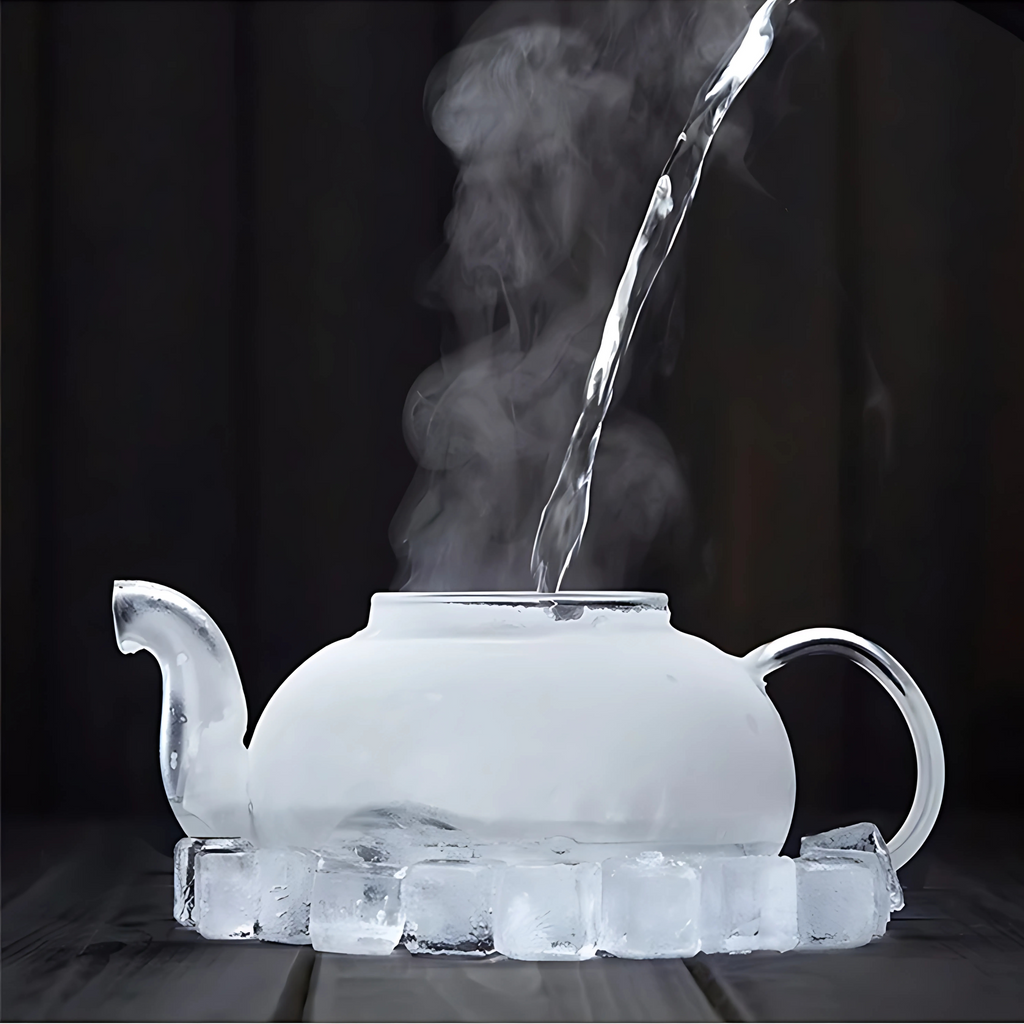 Théière en verre transparente avec filtre | Design élégant