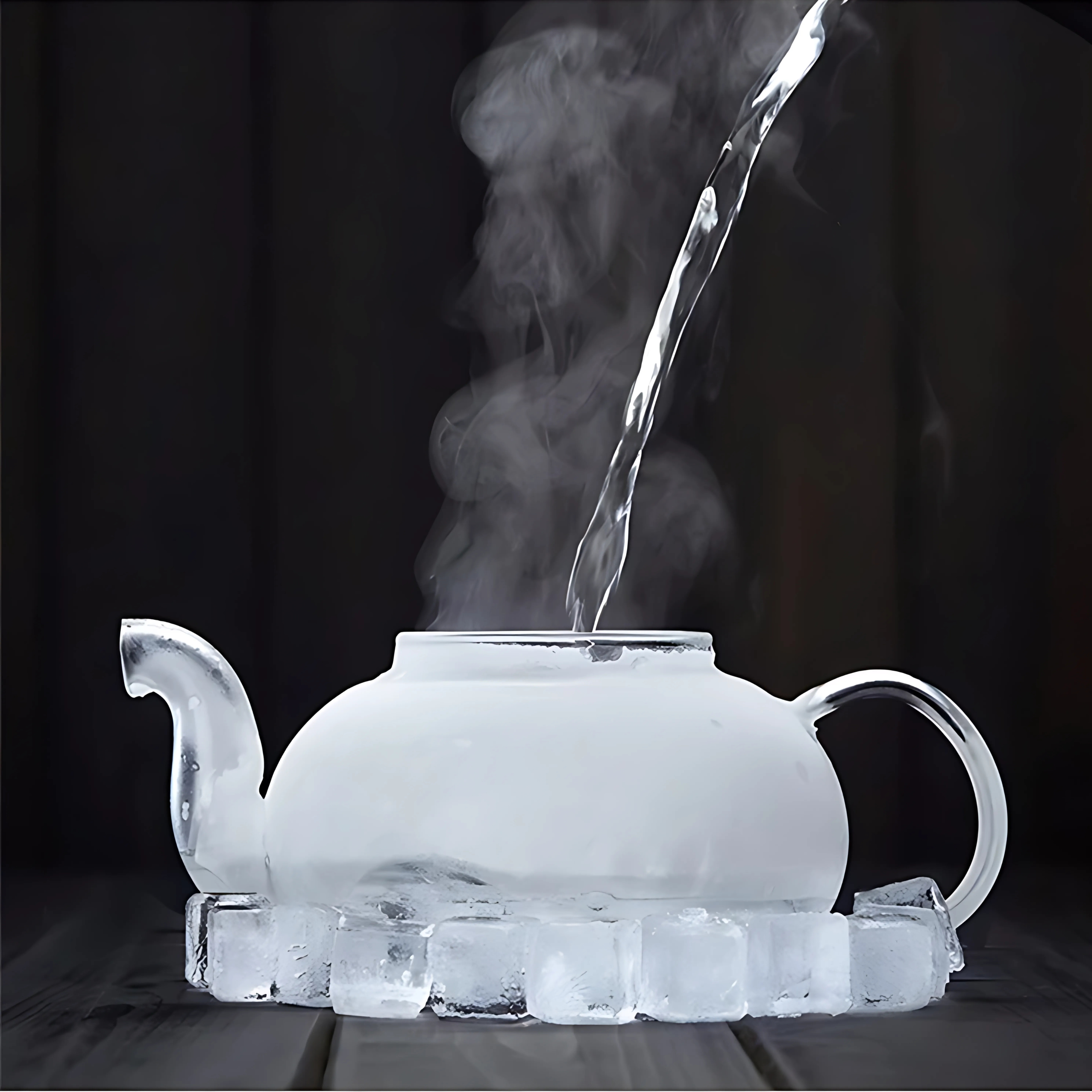 Théière en verre transparente avec filtre | Design élégant