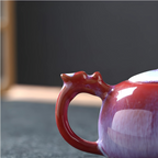 Théière japonaise artisanale en céramique émaillée | Rose Poudré